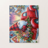 Gnome Truck Christmas Tree ジグソーパズル (縦)