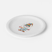 Gnome Unicorn Shirt Family Matching Group Christma ペーパープレート (アングル)