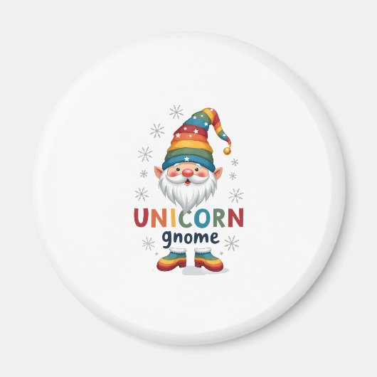 Gnome Unicorn Shirt Family Matching Group Christma マグネット (正面)