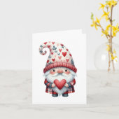 Gnome Valentine Folded Card カード (黄色い花)