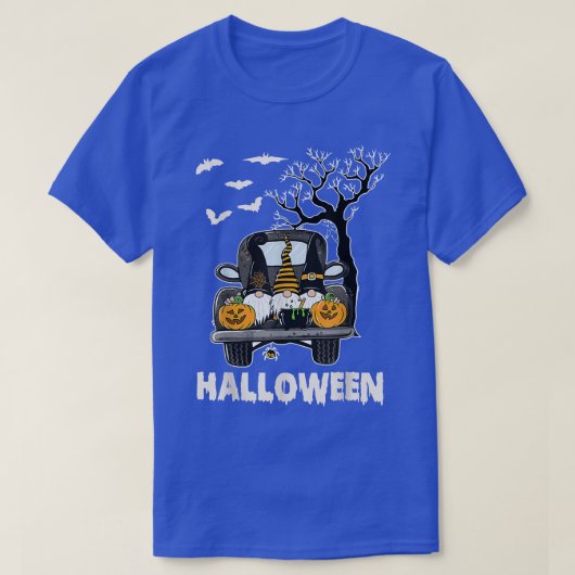 Gnome Witch Pumpkin Truck Drive Gnome Autumn Fall  Tシャツ (デザイン正面)