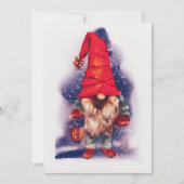 Gnome with a Lantern Christmas シーズンカード (正面)