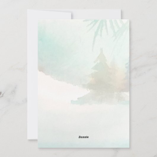 Gnome with a Lantern Christmas シーズンカード (裏面)