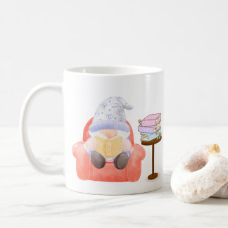 Gnome with a Little Light Reading on a  コーヒーマグカップ