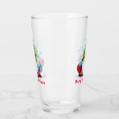 Gnome with Gift Christmas Glasses タンブラーグラス (左)