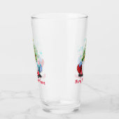 Gnome with Gift Christmas Glasses タンブラーグラス (右)