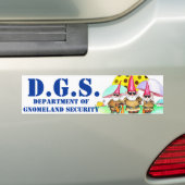 GNOMELANDの保証 バンパーステッカー (車上)