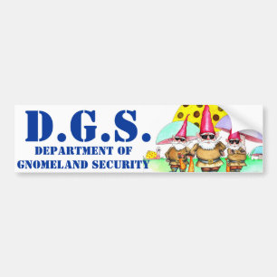 GNOMELANDの保証 バンパーステッカー