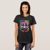 Gnomes 4th Of July American Flag Independence Day Tシャツ (正面フル)