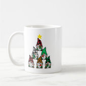 Gnomes Christmas Tree Funny Xmas Holidays Men Wome コーヒーマグカップ (左)