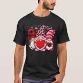 Gnomes Crew Valentines Day Buffalo Leopard Heart  Tシャツ (正面)