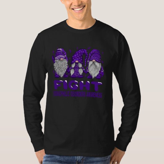 Gnomes Fight Purple Ribbon Eosinophilic Disorders  Tシャツ (正面)