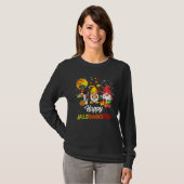 Gnomes Halloween Merry Christmas Happy Hallothank Tシャツ (正面フル)