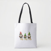 Gnomes Ho Ho Ho Christmas トートバッグ (正面)