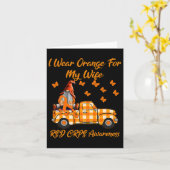 Gnomes I Wear Orange For My Wife Rsd Crps Awarenes カード (黄色い花)