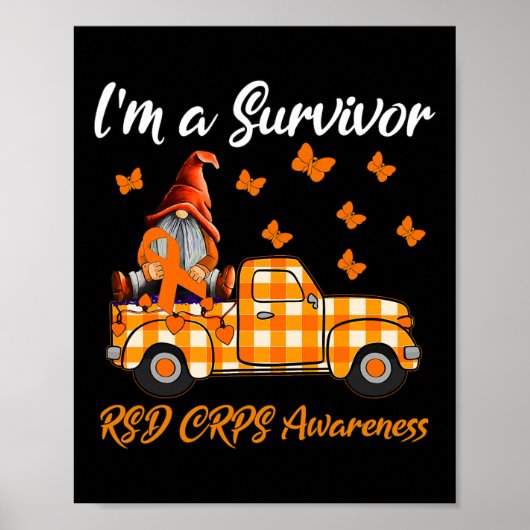 Gnomes I'm A Survivor Rsd Crps Awareness  ポスター (正面)