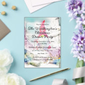 Gnomes in the snow watercolor painting  アクリル招待状 (インサイチュ (ウェディング))