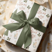 Gnomes Merry Christmas FROM Custom Name ラッピングペーパー