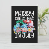 Gnomes Merry Christmas in July Tropical シーズンカード (スタンド正面)