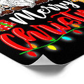 Gnomes Merry Christmas Light Gnome Xmas  ポスター (角)