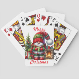 Gnome's Merry Christmas Playing Cards トランプ