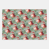 Gnomes sweeping snow with a broom ラッピングペーパーシート (正面2)