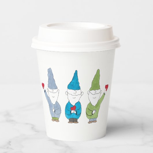 Gnomes With Hearts 紙コップ (正面)