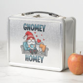 Gnomey homey gnome at home Metal Lunchbox メタルランチボックス (インサイチュ)