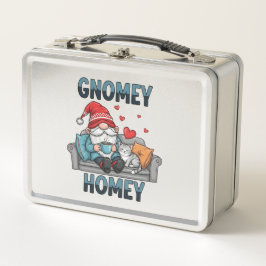 Gnomey homey gnome at home Metal Lunchbox メタルランチボックス
