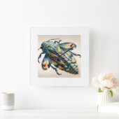 Gnomidolon Insect 180724IREF239 - Watercolor スクエア壁時計 (ホーム)
