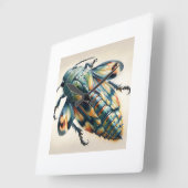 Gnomidolon Insect 180724IREF239 - Watercolor スクエア壁時計 (傾斜)