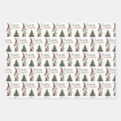Gnomieお気に入りのクリスマスラッピング紙シート ラッピングペーパーシート (正面)