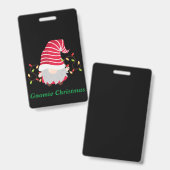 Gnomieクリスマスバッジ バッジ (正面＆裏面)