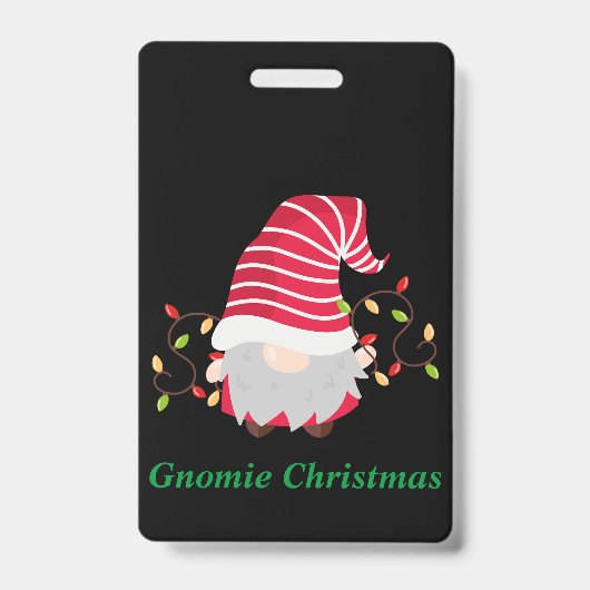 Gnomieクリスマスバッジ バッジ (正面)