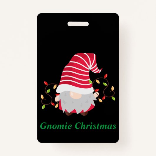 Gnomieクリスマスバッジ バッジ (正面)