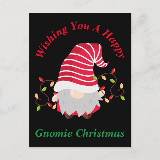 Gnomieクリスマスポストカード ポストカード (正面)