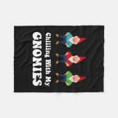 Gnomies フリースブランケット (正面(横))