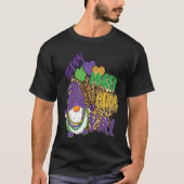 Gnomies Chibi Happy Mardi Gras Gnome Unique Tシャツ (正面)