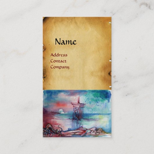 GNOMONとLAKE BROWN PARCHMENTの女性 名刺 (正面)