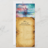 GNOMONとLAKE BROWN PARCHMENTの女性 招待状 (裏面)