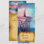 GNOMONとLAKE BROWN PARCHMENTの女性 招待状 (正面/裏面)