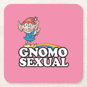 Gnomosexual スクエアペーパーコースター (正面)