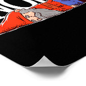 Gnope Gnome Dwarf Funny Garden Elf Christmas  ポスター (角)