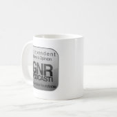 GNR Chickletのロゴのマグ コーヒーマグカップ (正面左)