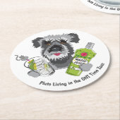 GNTタイムゾーン ラウンドペーパーコースター (アングル)