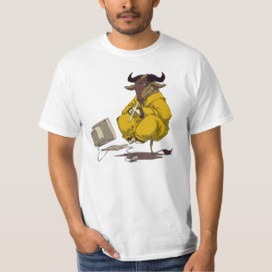 GNUをフルート遊ぶこと Tシャツ