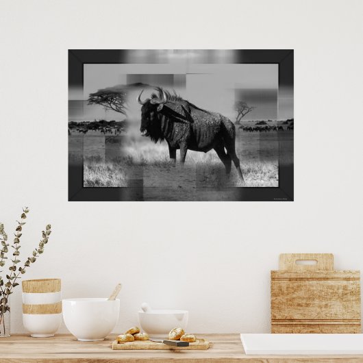 Gnuプリント ポスター (キッチン)