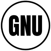 GNU – グッドニューズベイクラシックラウンドステッカー ラウンドシール