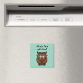 Gnu、バッファローおもしろいマンガ動物プンとは マグネット (インサイチュ (食洗機))