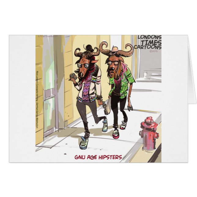 Gnu Ageヒップスターおもしろい (正面横)